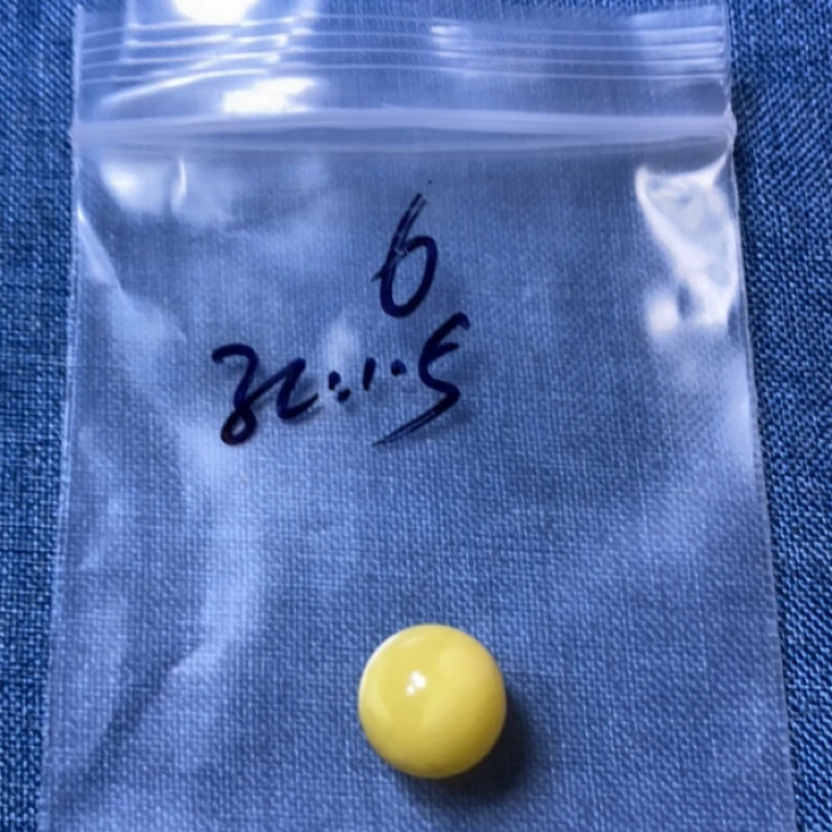 天然蜜蜡白花13.4圆珠