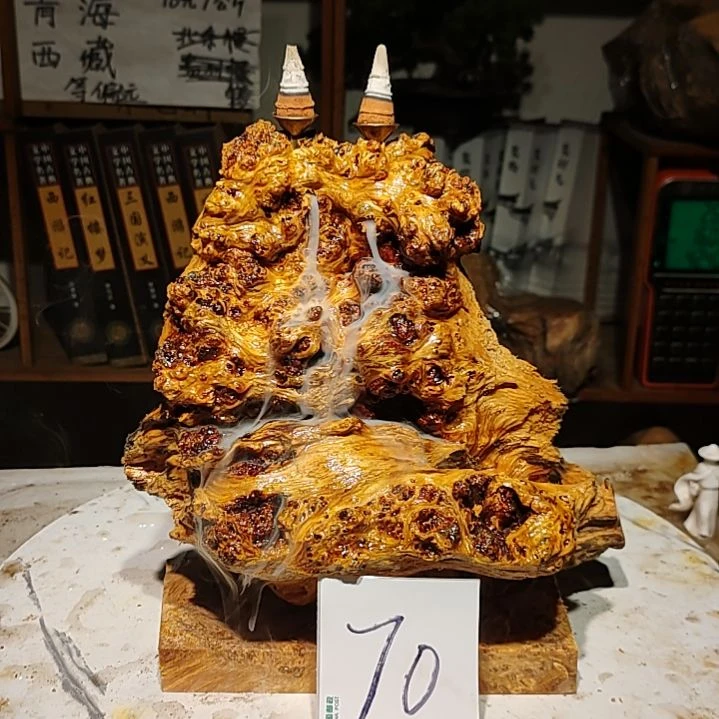 松木乘****970号北沉香琥珀木天然造型