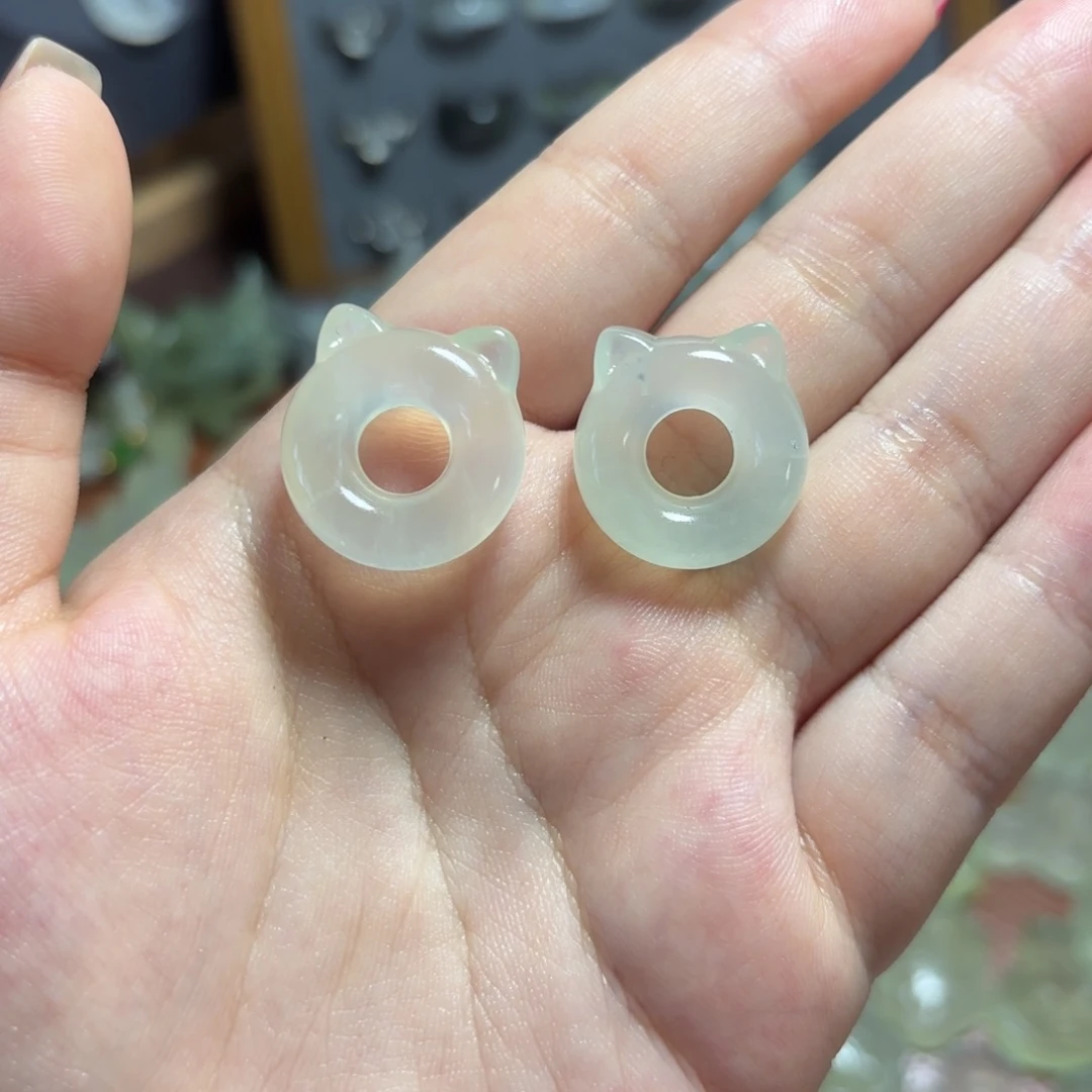蛇纹石玉合金颈饰