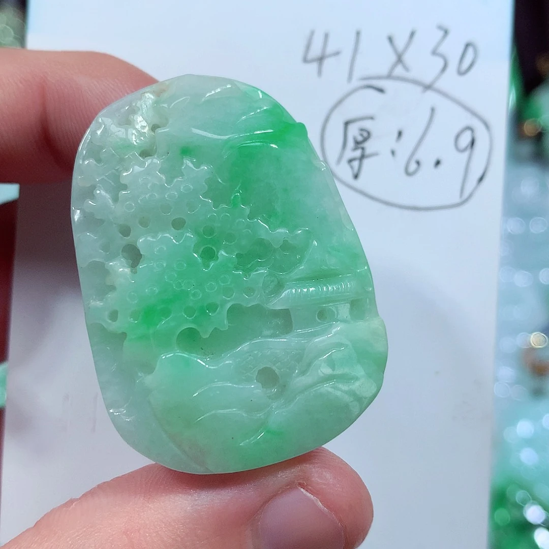 翡翠未镶嵌吊坠(不含链)缅甸翡翠