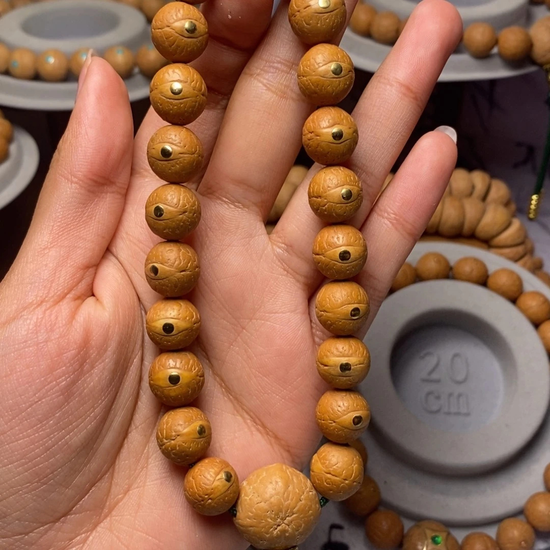 凤眼菩提吊坠手串