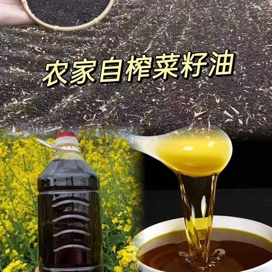 鄱阳压榨菜籽油农户自种侯岗土特产菜籽油包邮