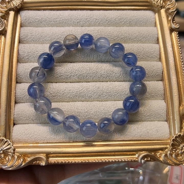 水晶手链未镶嵌449蓝晶9+