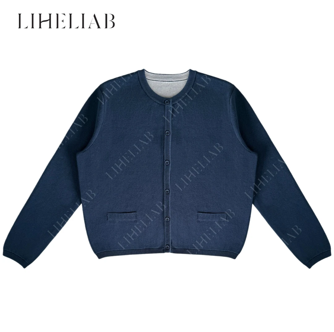 宝儿家 / miu系针织外套 早春新款极简时髦百搭宽松圆领短外套