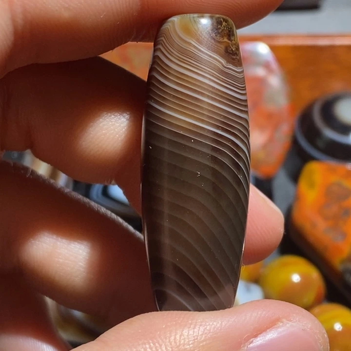 玛瑙/玉髓钛钢颈饰