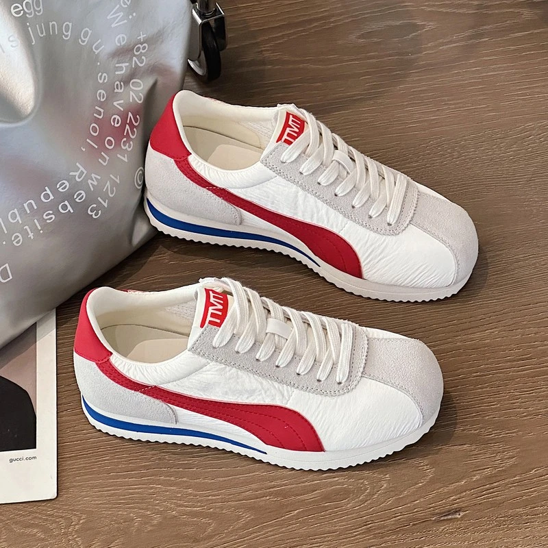 德训鞋女2025秋季新款鞋子厚底软底百搭女款爆款休闲鞋运动小白鞋