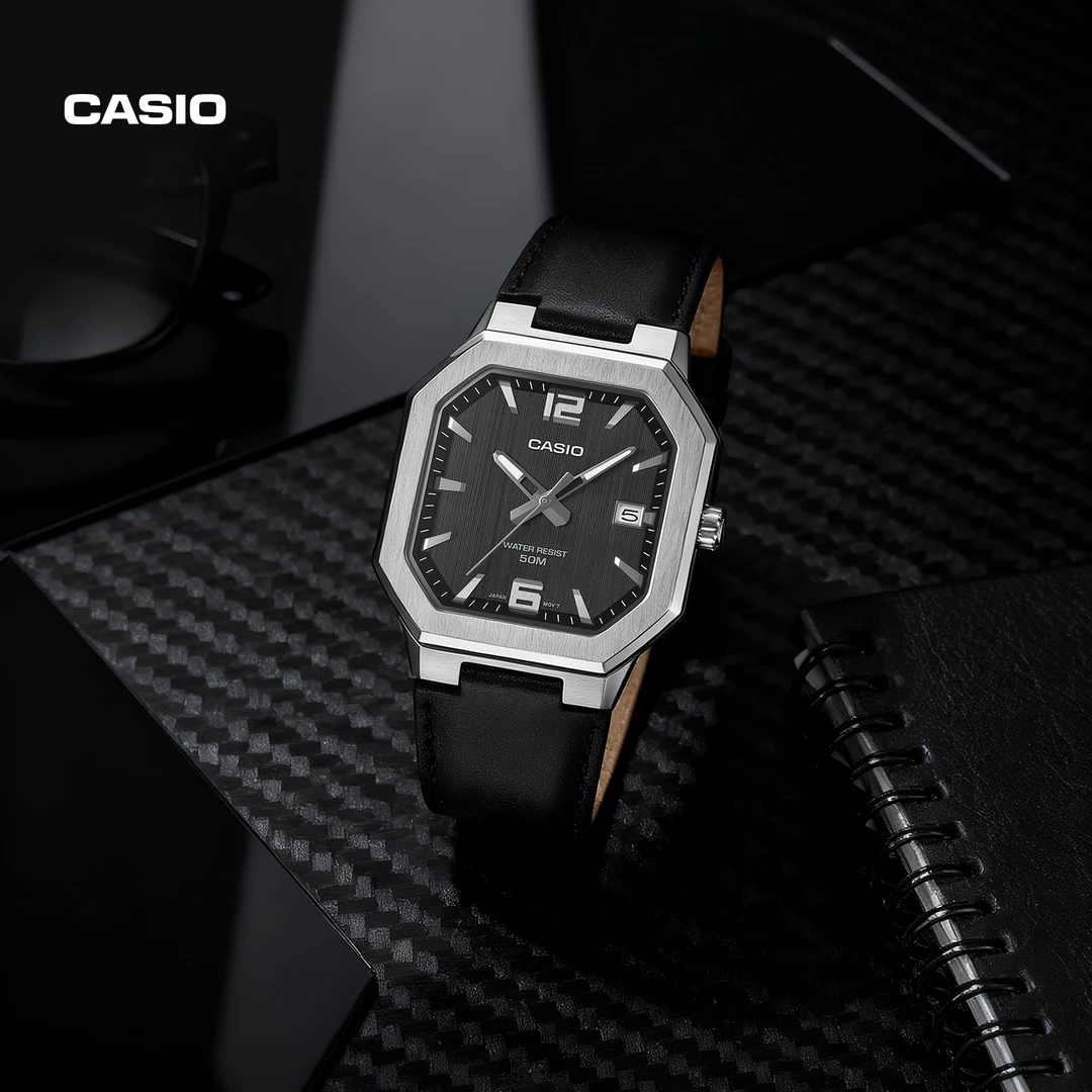 Casio/卡西欧 MTP-B195 男士手表防水气质大气学生经典腕表霸气