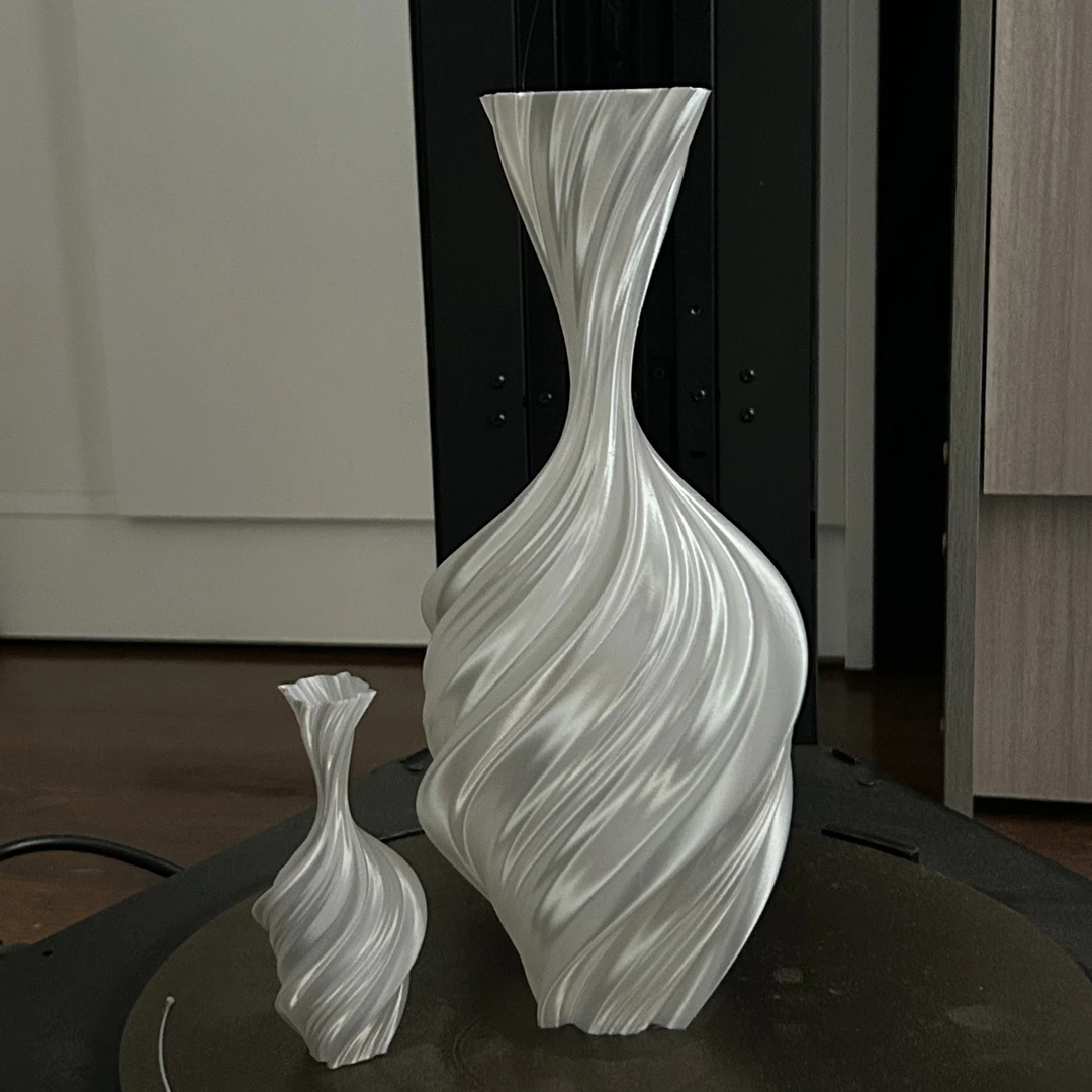 小红书爆款3D打印小花瓶中式摆件高级感创意装饰花网红迷你摄影瓶