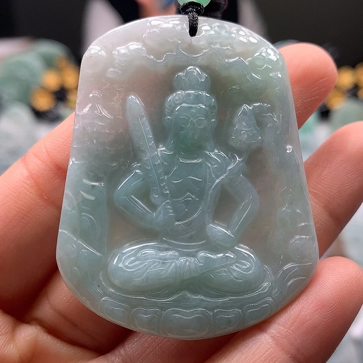 翡翠未镶嵌颈饰虚空藏有石纹介意勿拍福利