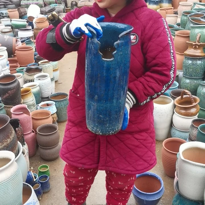 红陶口14高42瑕疵