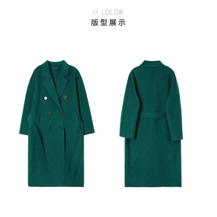 【博主挚爱双面呢】走锭纺110高支10羊绒双面尼大衣外套ZA81910