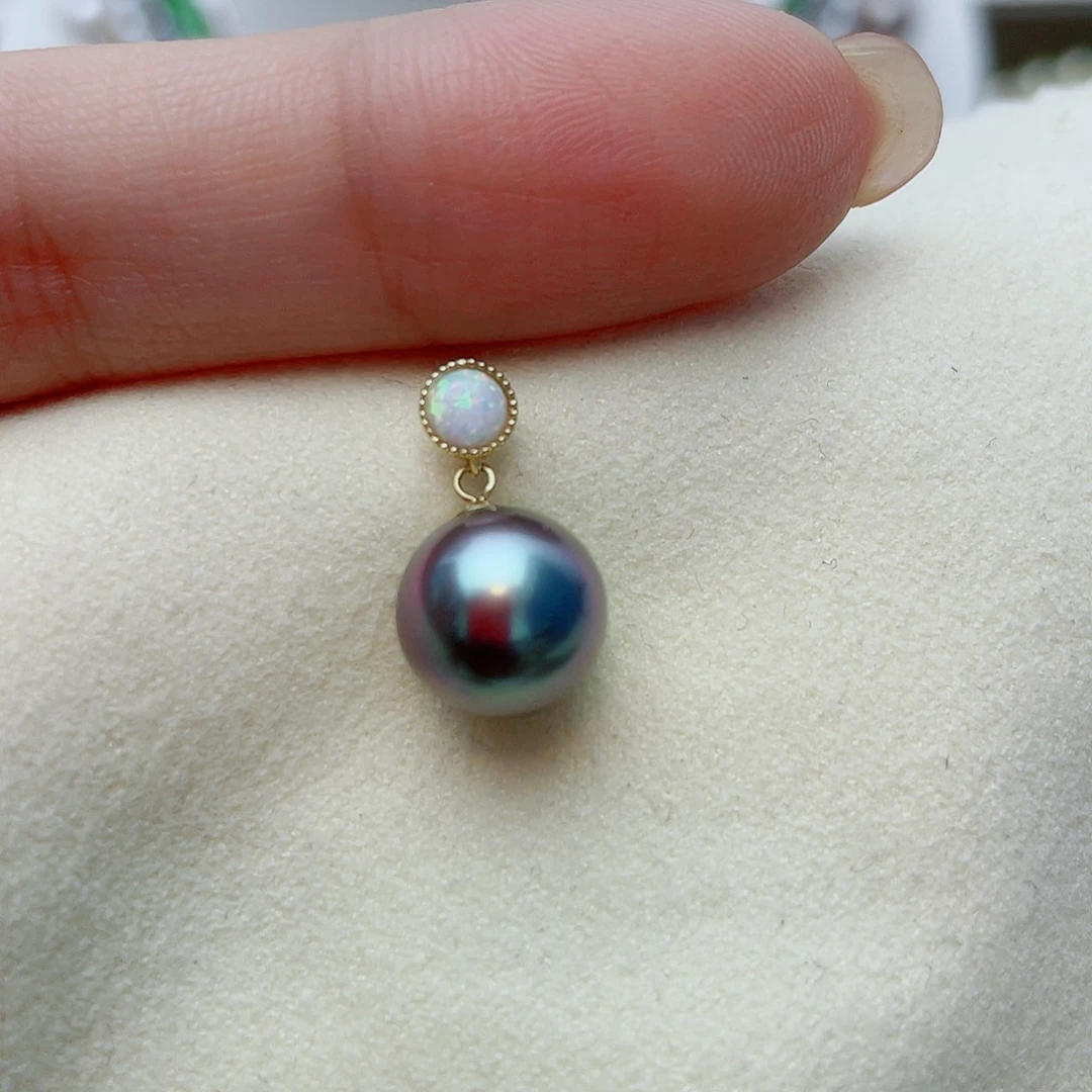 18K金镶嵌海水珍珠颈饰w98