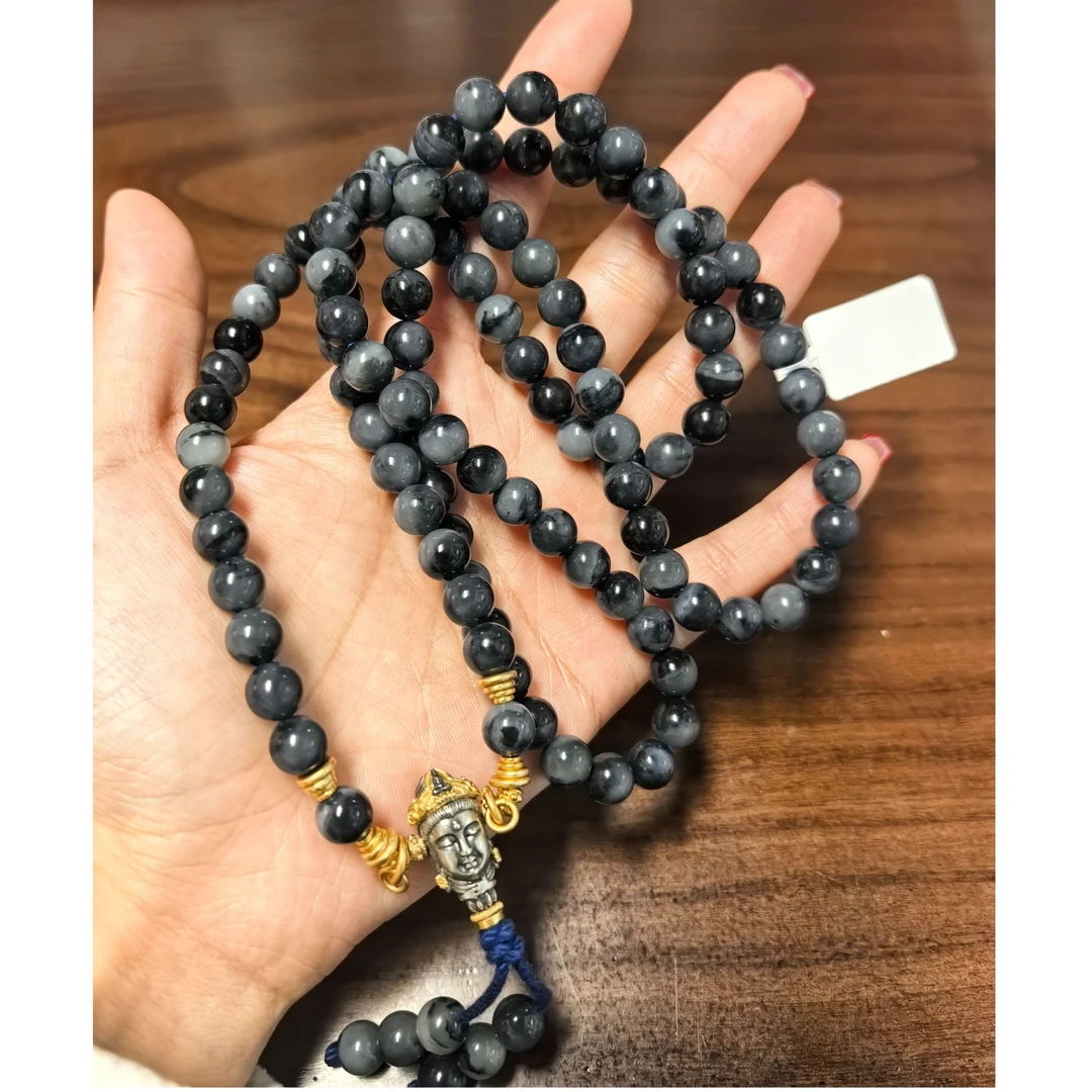 【香掌柜】香总留给女儿于田和田玉青花项链（发一件）