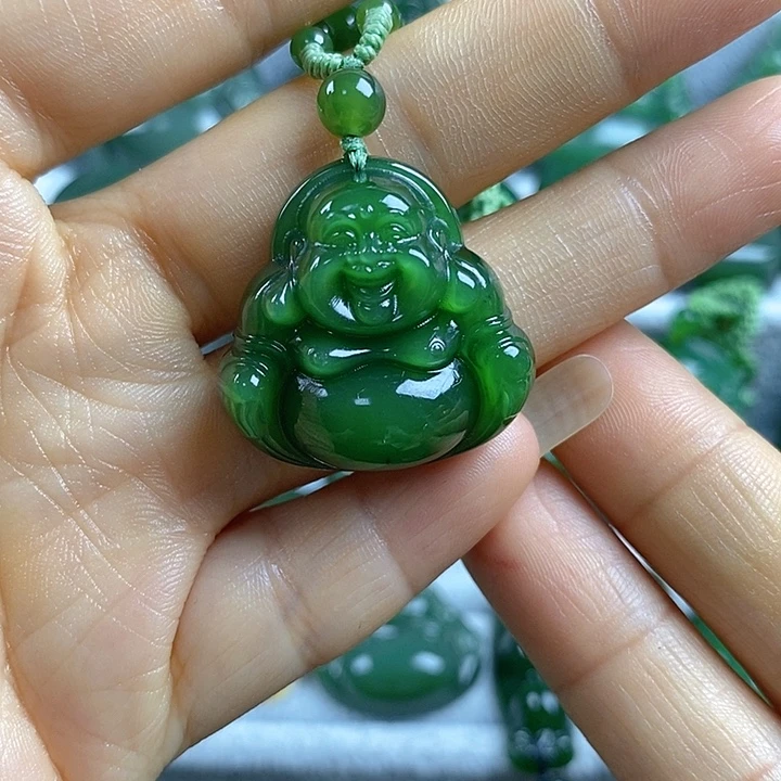 吊坠(不含链)未镶嵌和田玉（碧玉）