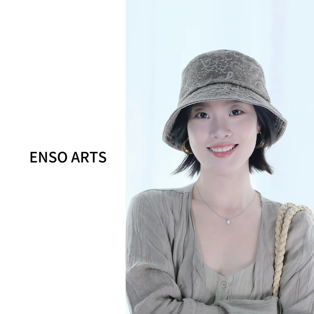 【腰果花渔夫帽】复古工装风女秋季百搭显脸小遮阳美式新款设计感