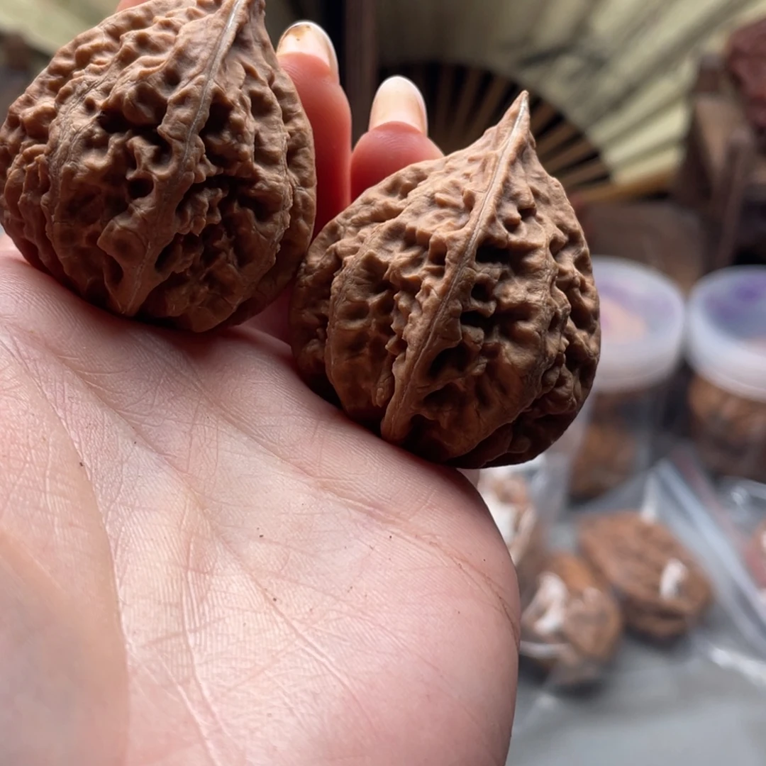 文玩核桃把件楸刀鱼90