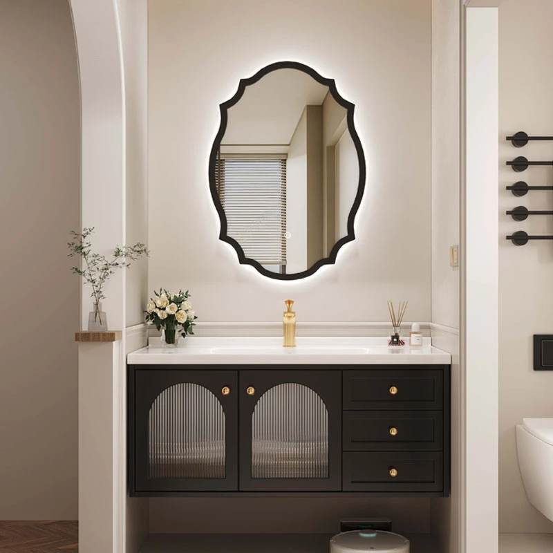 法式复古浴室柜美式组合陶瓷一体盆定制卫生间洗漱台洗手脸盆池柜