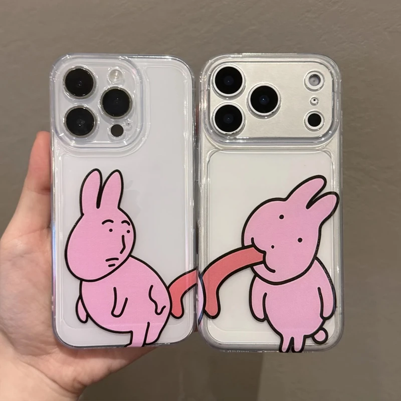 太空屁股兔子适用于苹果17手机壳iphone16华为oppo小米vivo防摔54