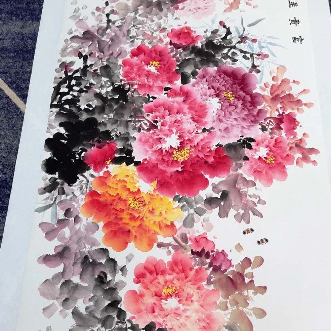 国画国画作品山水花鸟纯手绘