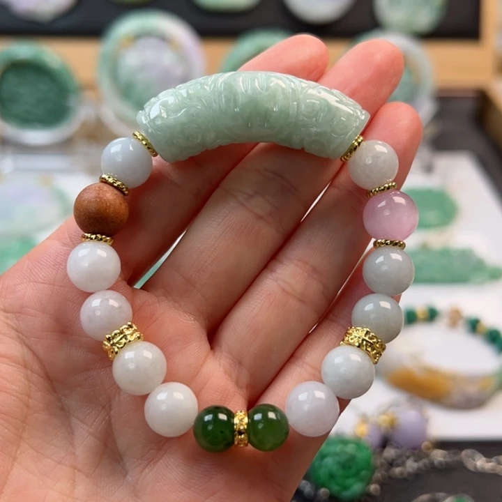 未镶嵌手链翡翠手串