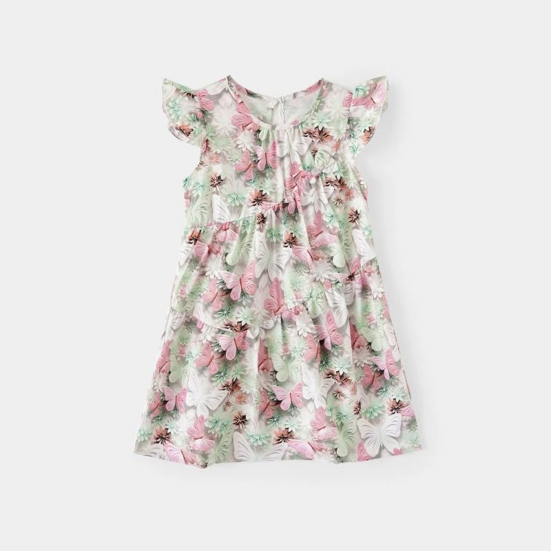 儿童女童连衣裙2025新款夏装宝宝碎花公主夏季洋气裙子HLBT0025