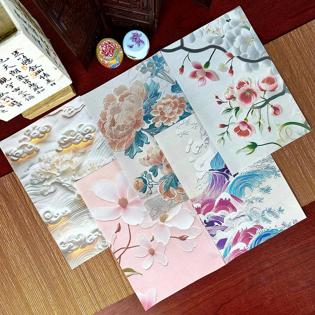 【蜡染立体刺绣百款】半生熟小楷书法作品纸