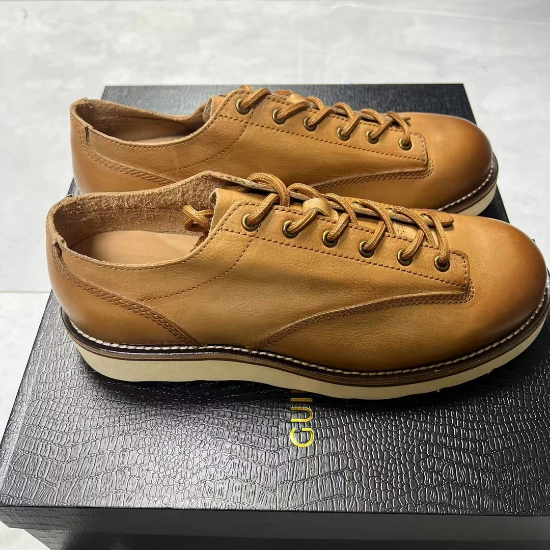 （皮鞋尺码）复古时尚百搭马皮休闲鞋皮鞋13256