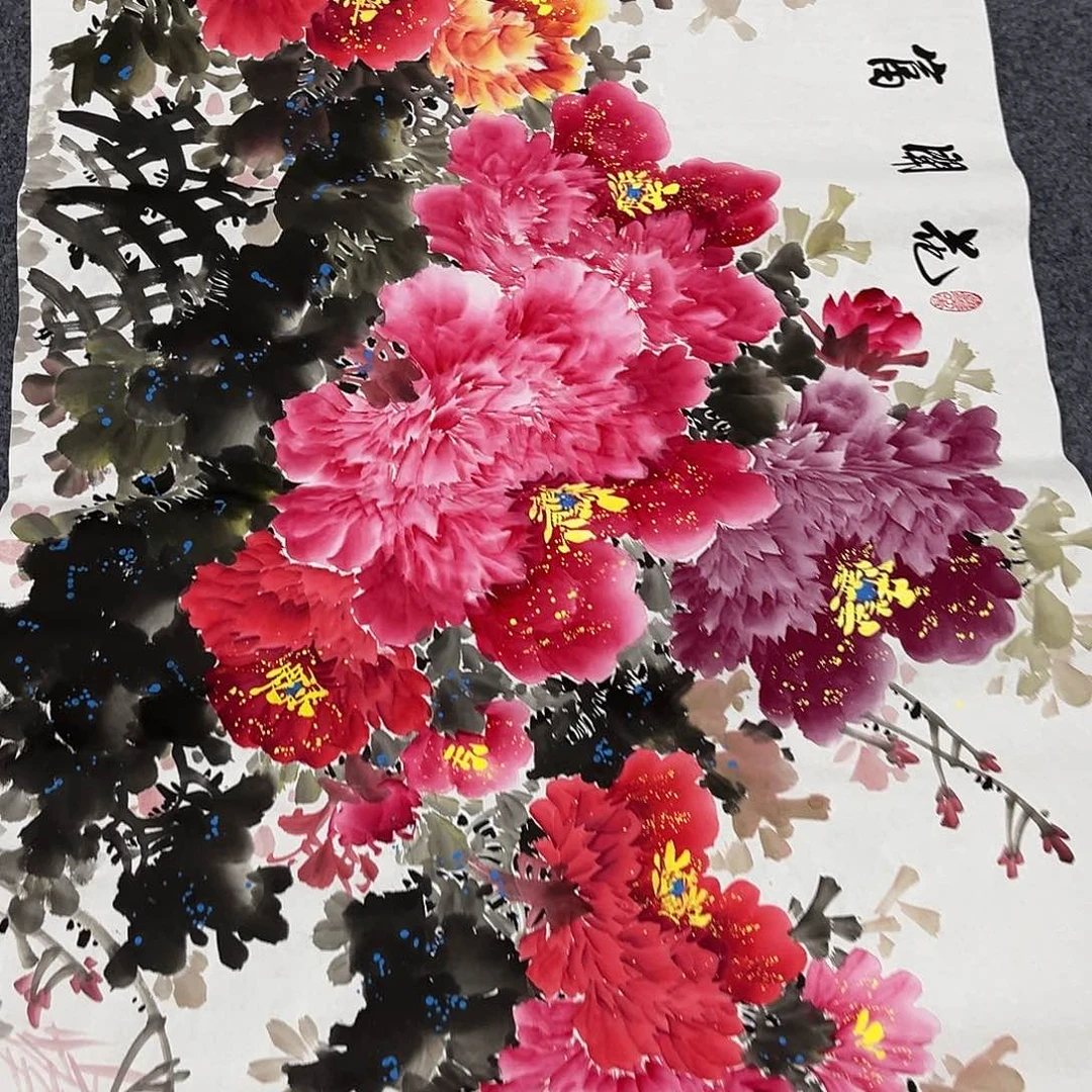 国画国画老师手绘作品