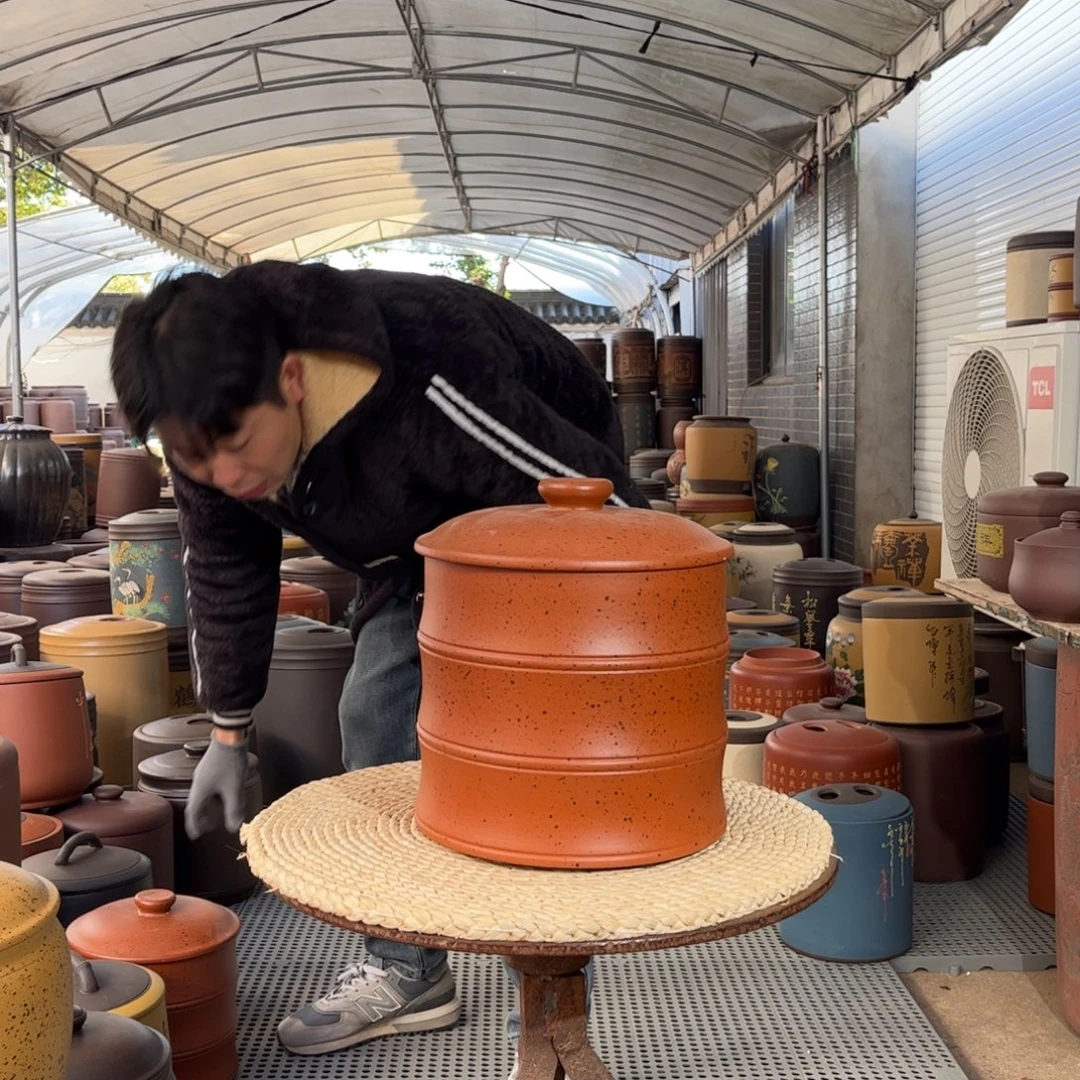 茶叶罐紫砂8饼茶叶罐