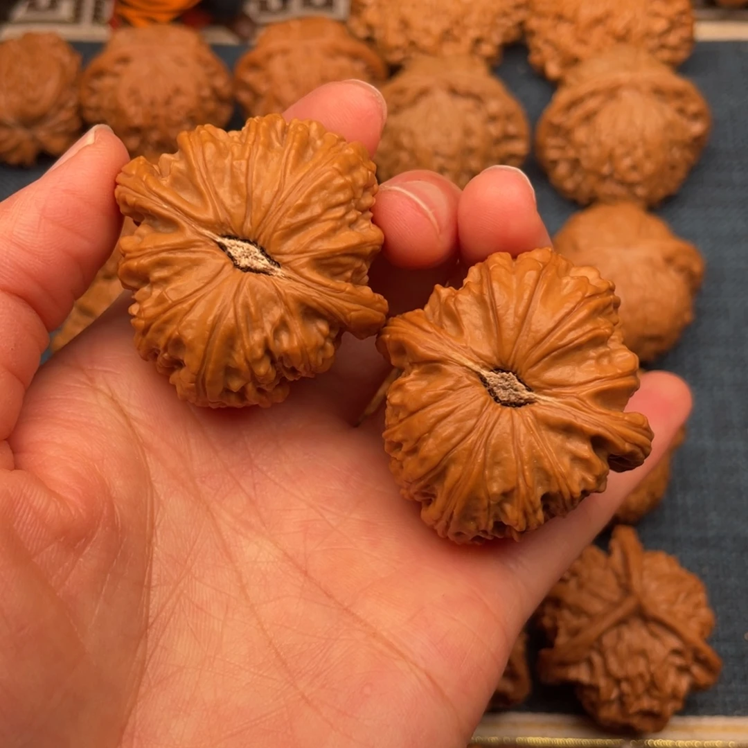 把件文玩核桃41全品毕业卡姿兰大眼睛球白