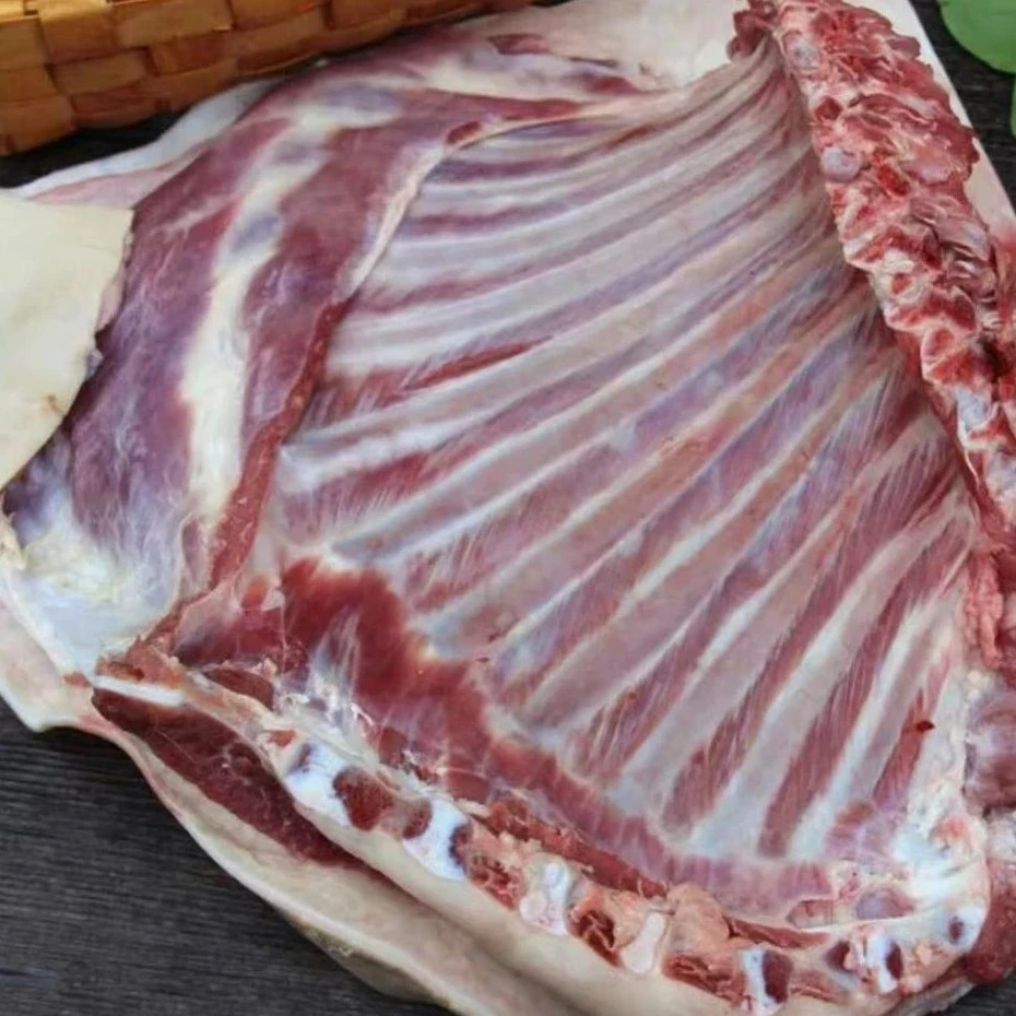 本地吃草黑山羊纯羊排（2年以上不带腿羊排10斤）