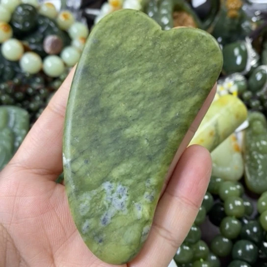 蛇纹石玉刮板板未镶嵌