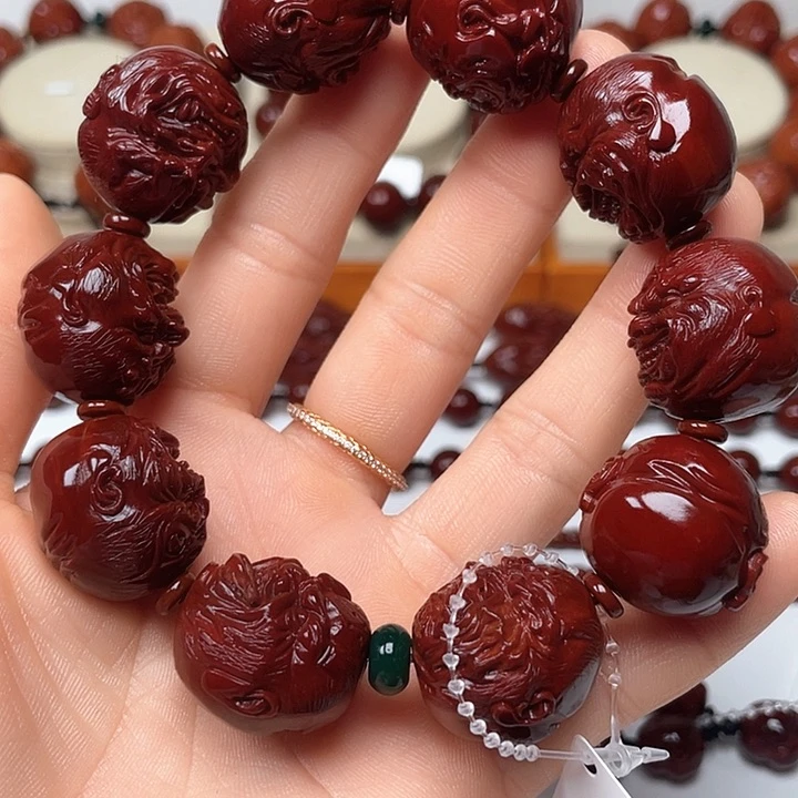 橄榄核手串鲸*?包浆玉化