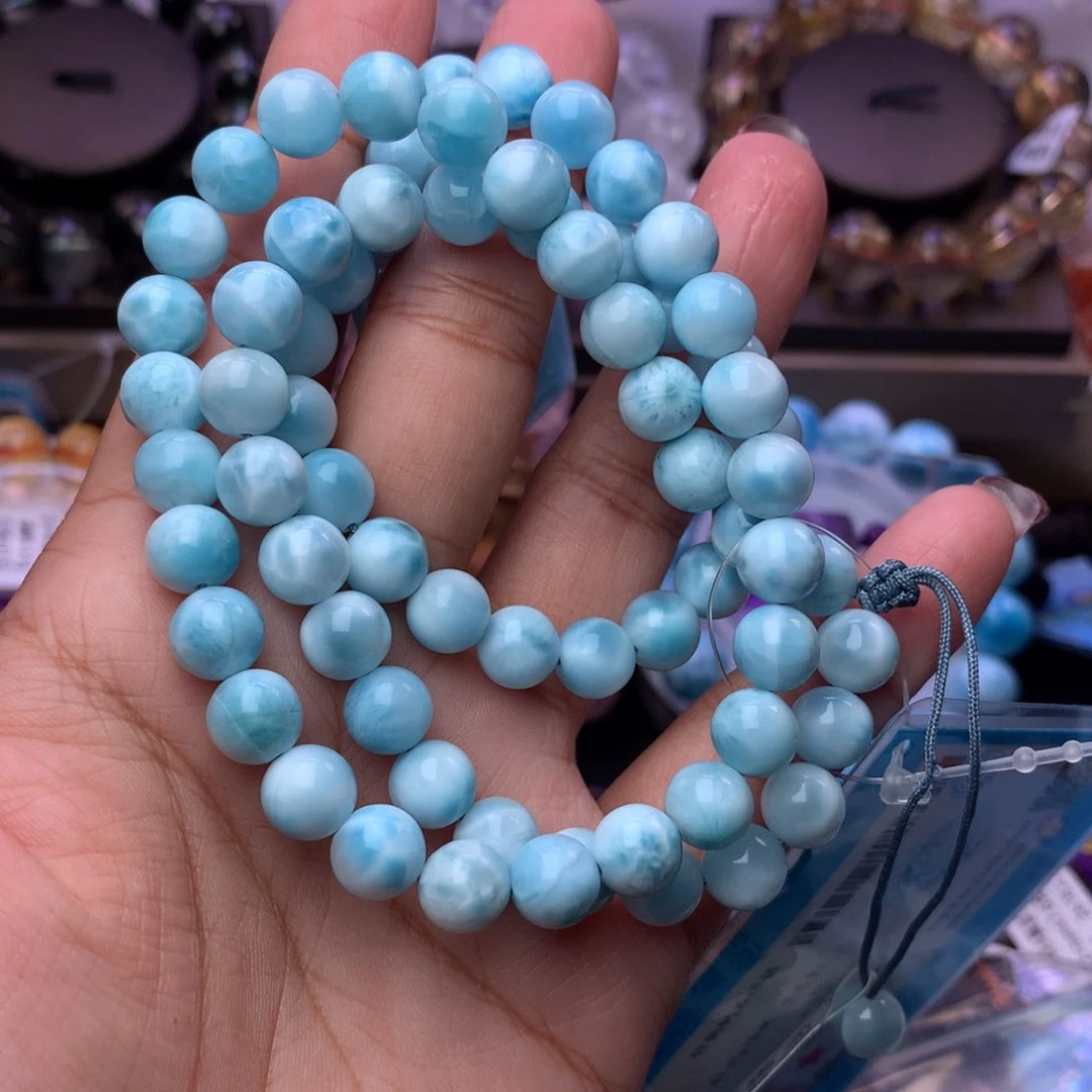 针钠钙石（海纹石）手链未镶嵌项链