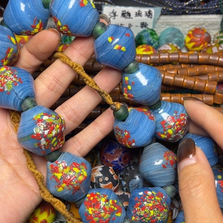 玻璃颈饰3521琉璃一条