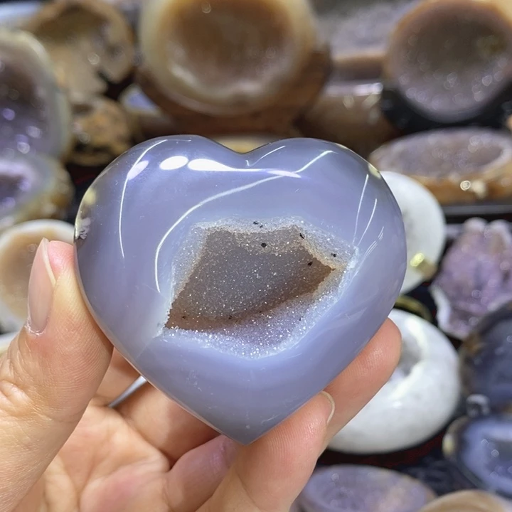 未镶嵌珠宝半成品水晶爱心