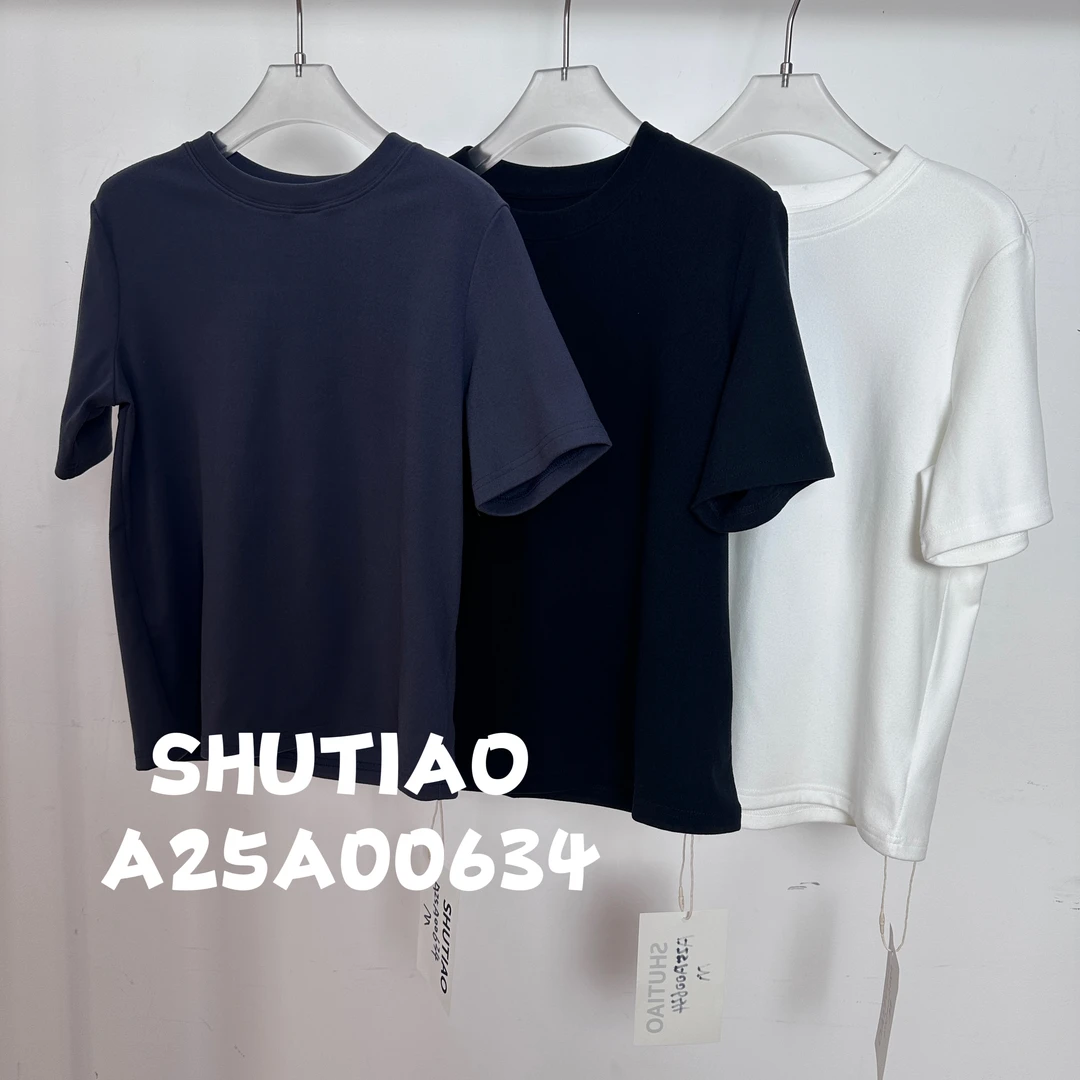 【SHUTIAO】2024秋冬：新款小众设计款T恤A25A00634