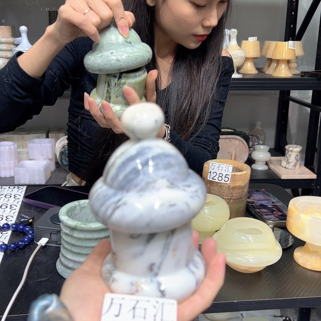 石材351房子棉签罐