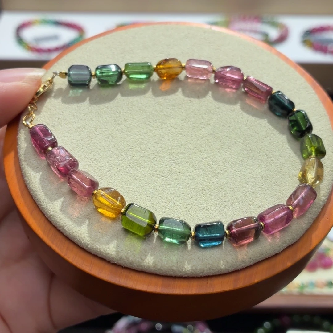 手串碧玺未镶嵌两天看货期