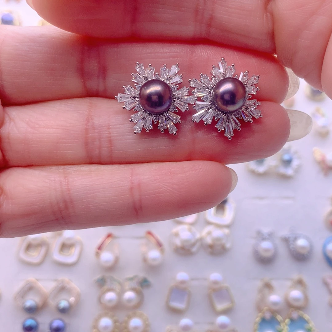 耳饰淡水珍珠合金