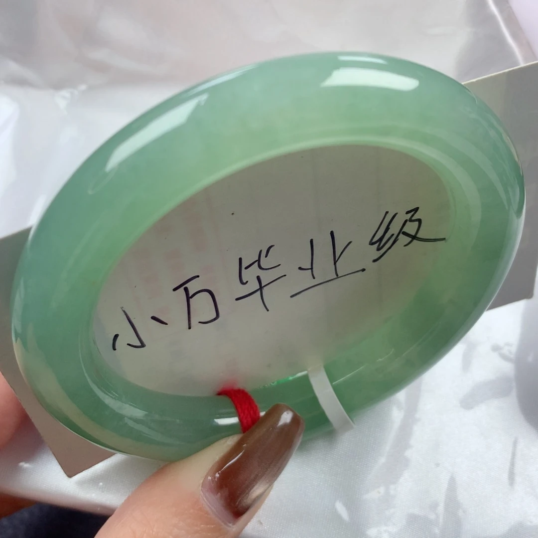 未镶嵌手镯翡翠老坑冰胶满色葡萄肉圆条55