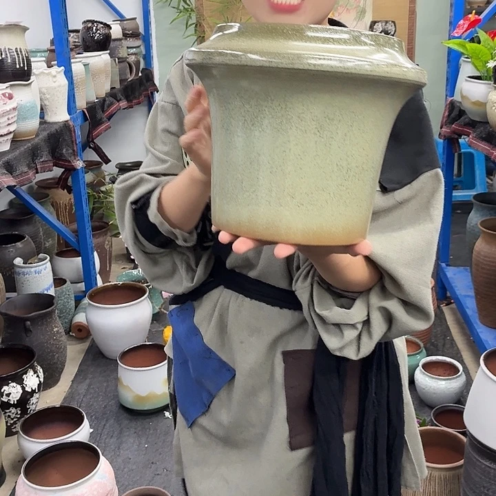 18×22 -粗陶花盆有孔-买买买