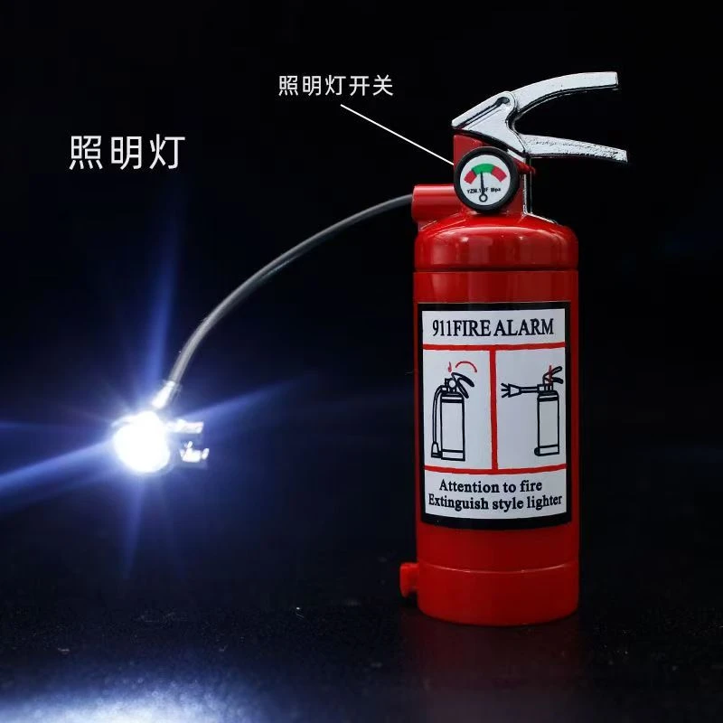 2025新款打火机轻奢灭火器新奇特充气打火机带灯点火器迷你时尚
