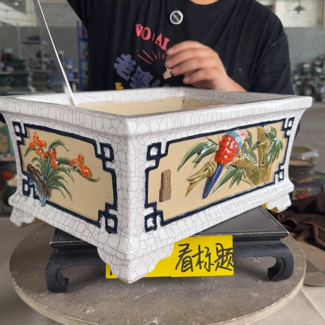 。一风堂石湾花盆 内35*23*14