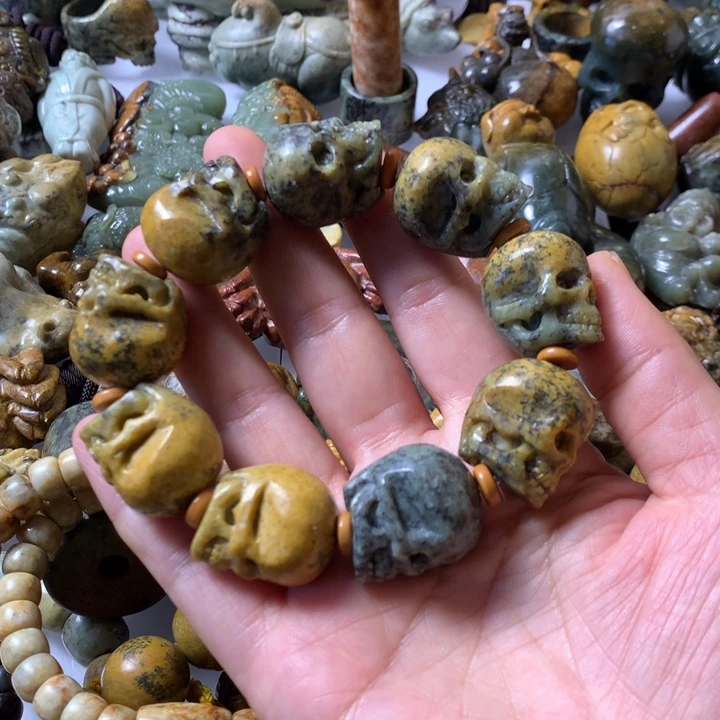 岫岩河磨玉（透闪石质玉）未镶嵌笔搁