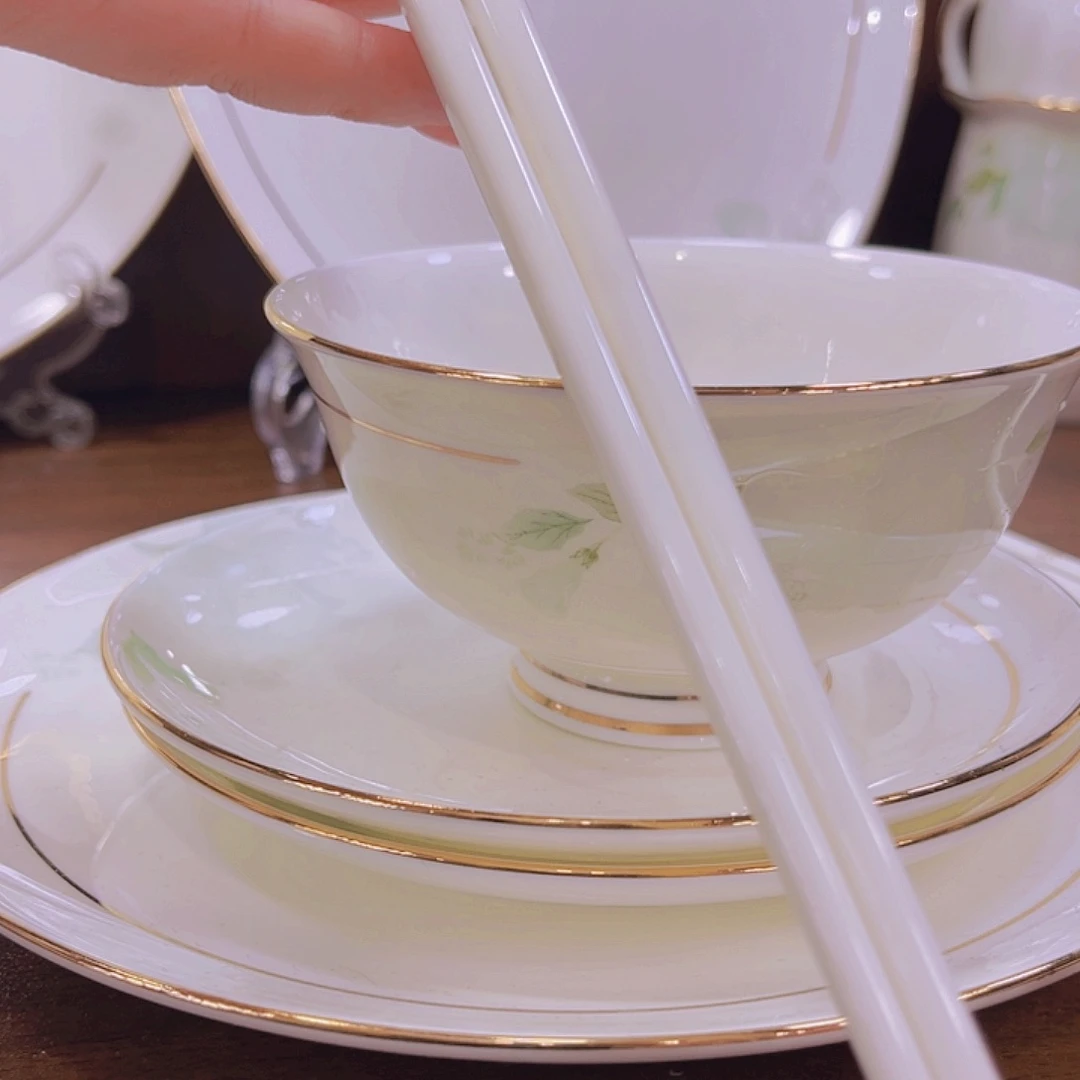 瓷骨质瓷筷子十双