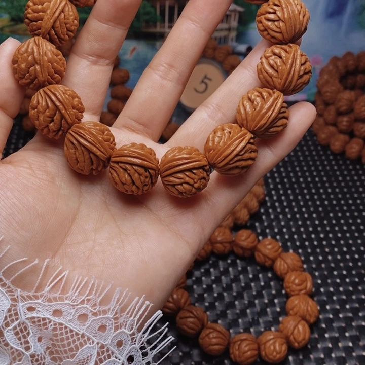 桃核手串龙纹桃核