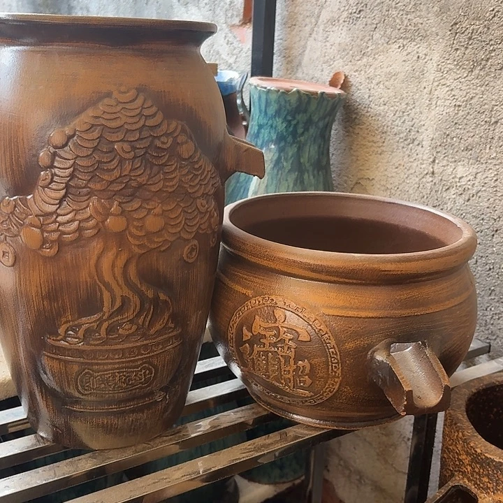 粗陶口径21/40，27/20进水口2.5厘米