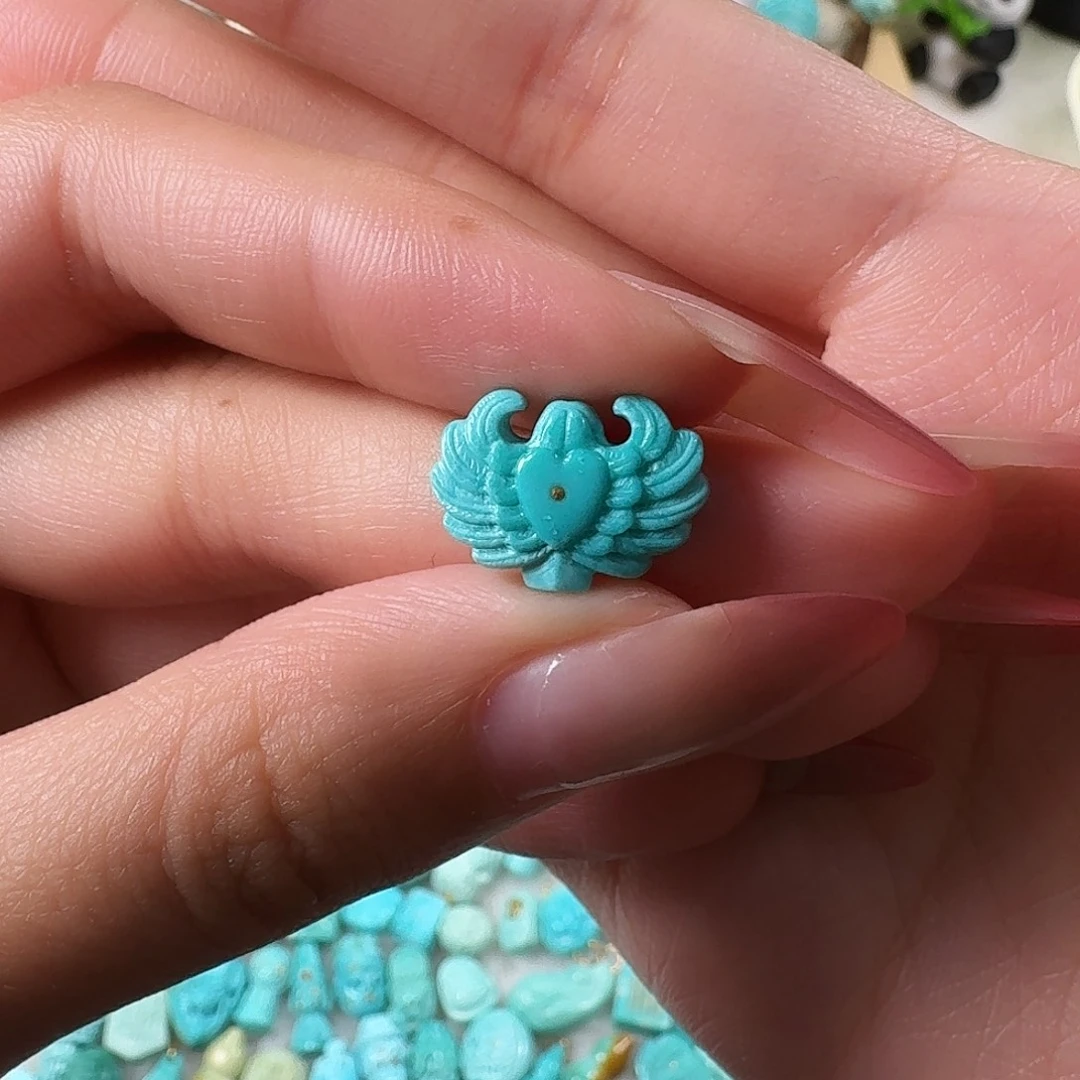 绿松石未镶嵌吊坠(不含链)小翅膀