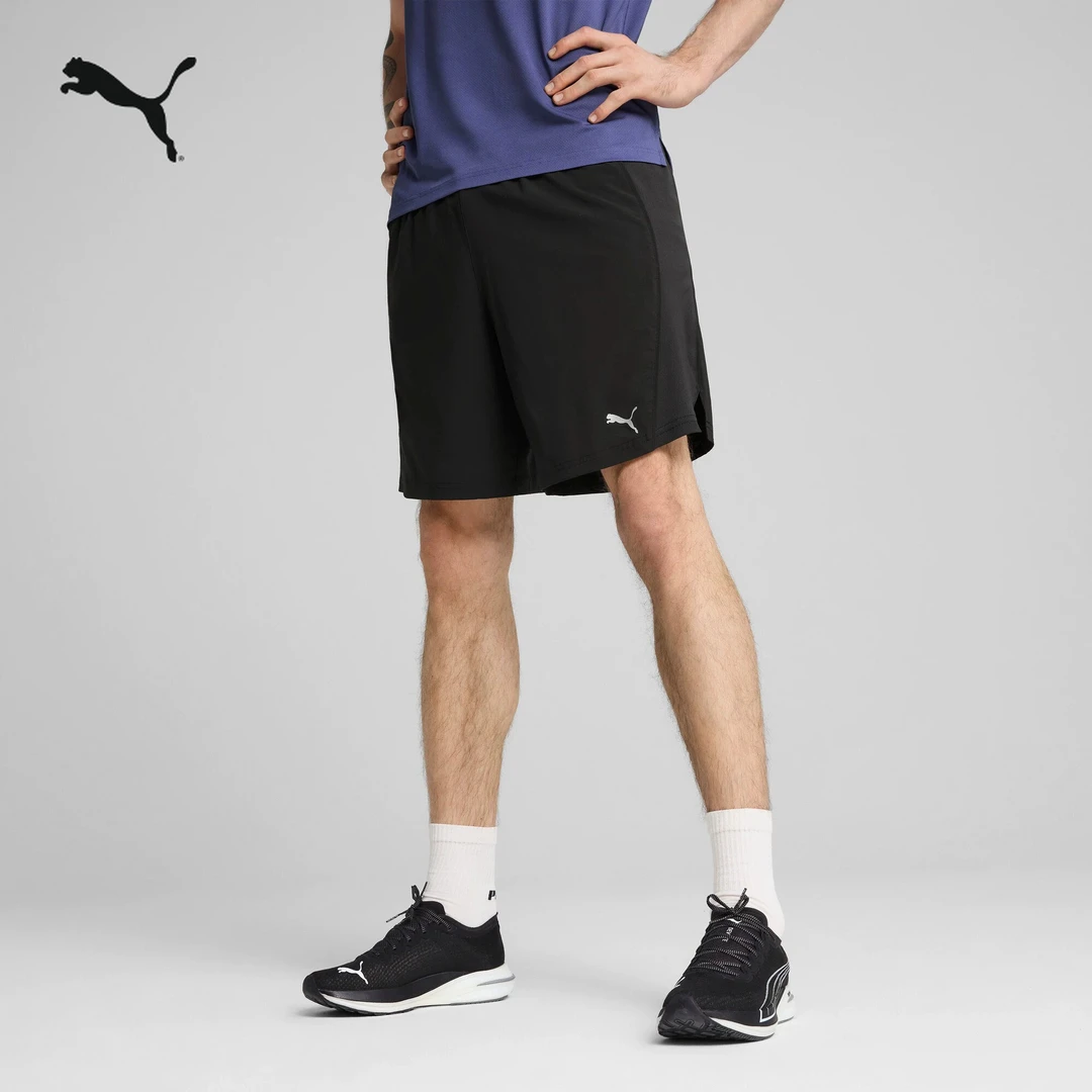 PUMA彪马男欧若动感风速干运动拼接抽绳短裤RUNVELOCITY 527246